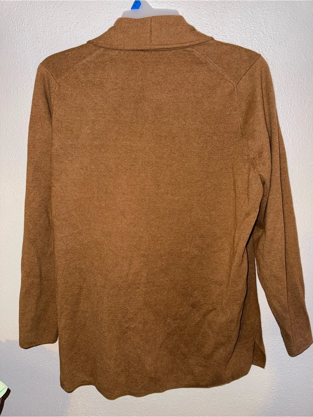 (XL) J. Crew Camel Brown Open-Front Cardigan